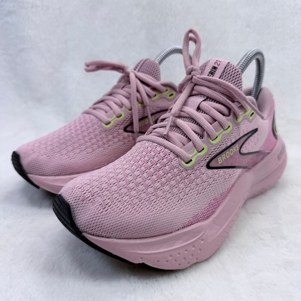 Brooks Glycerin 21 Womens Pink Running Shoes Size 6.5 Cushioned Athletic Shoe US - Picture 2 of 10
